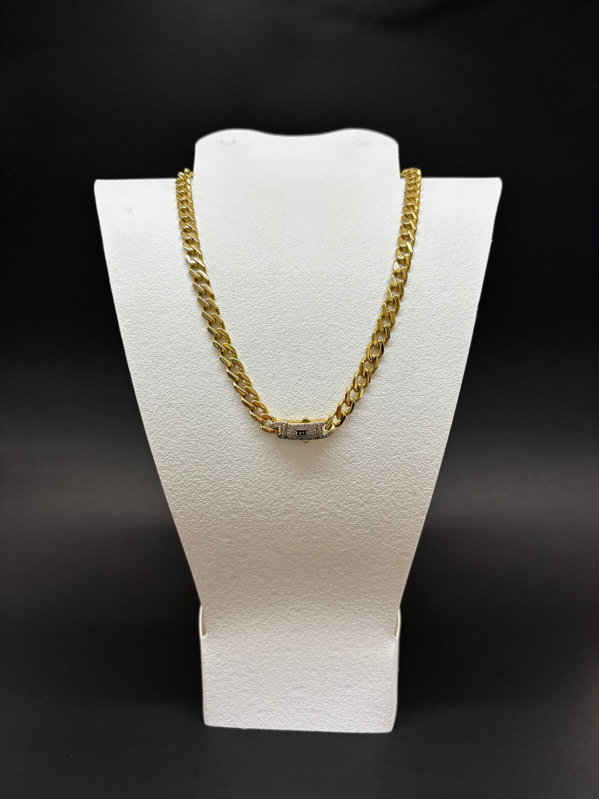 Cadena Tejido Mónaco Oro Italiano 10k 16.5g