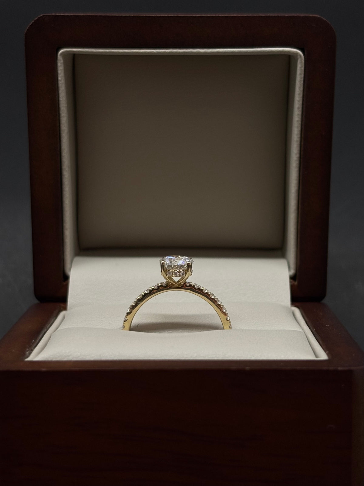 Anillo Oro Amarillo 14k - 0.78 ct Brillante de Laboratio