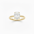 Anillo Oro Amarillo 14k - 1.51ct Brillante de Laboratio con Certificado IGI