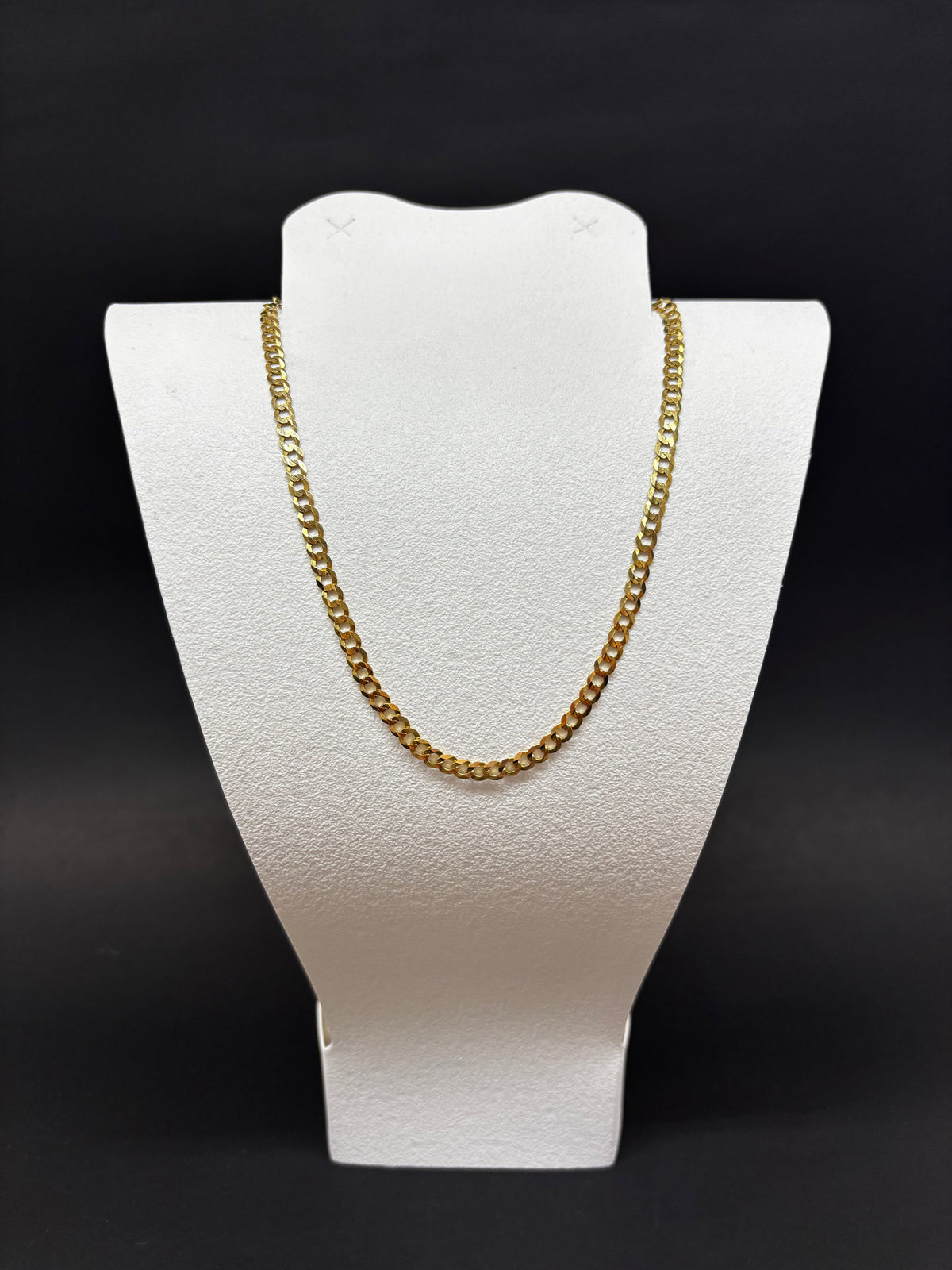 Cadena Tejido Cubano Oro Italiano 10k 7.9g