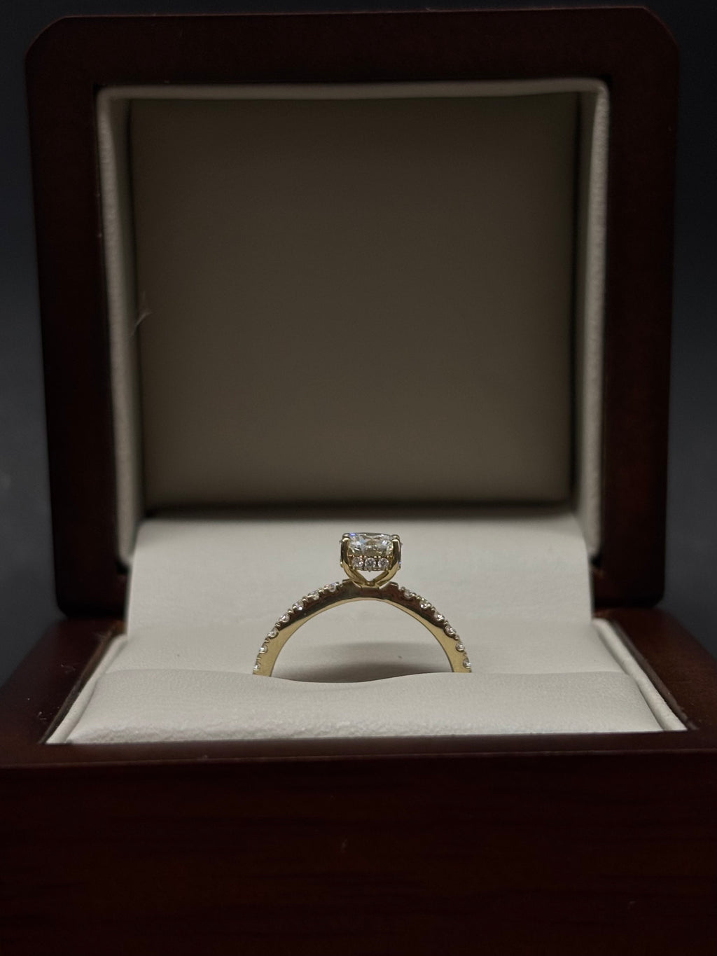 Anillo Oro Amarillo 14k - 0.92ct Brillante de Laboratio