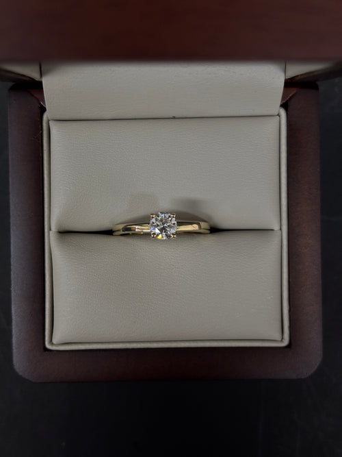 Anillo Oro Amarillo 14k - 0.53ct Brillante de Laboratio