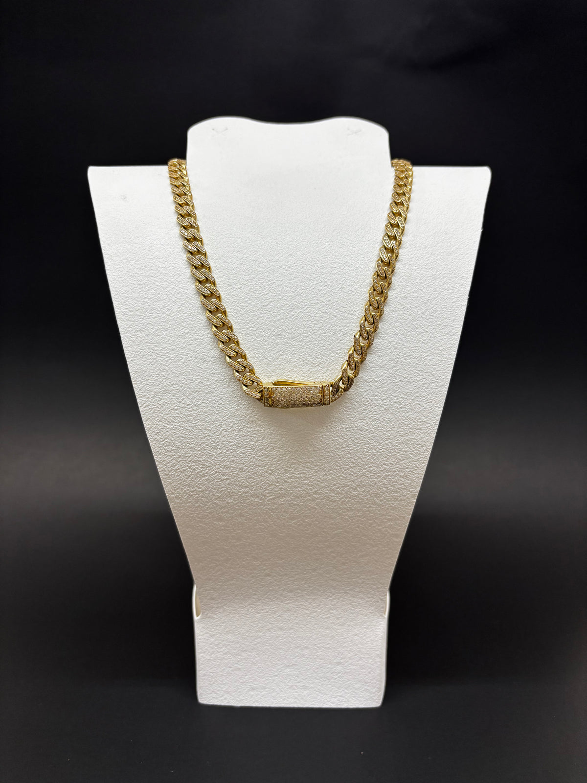 Cadena Tejido Mónaco Oro Italiano 10k 27g
