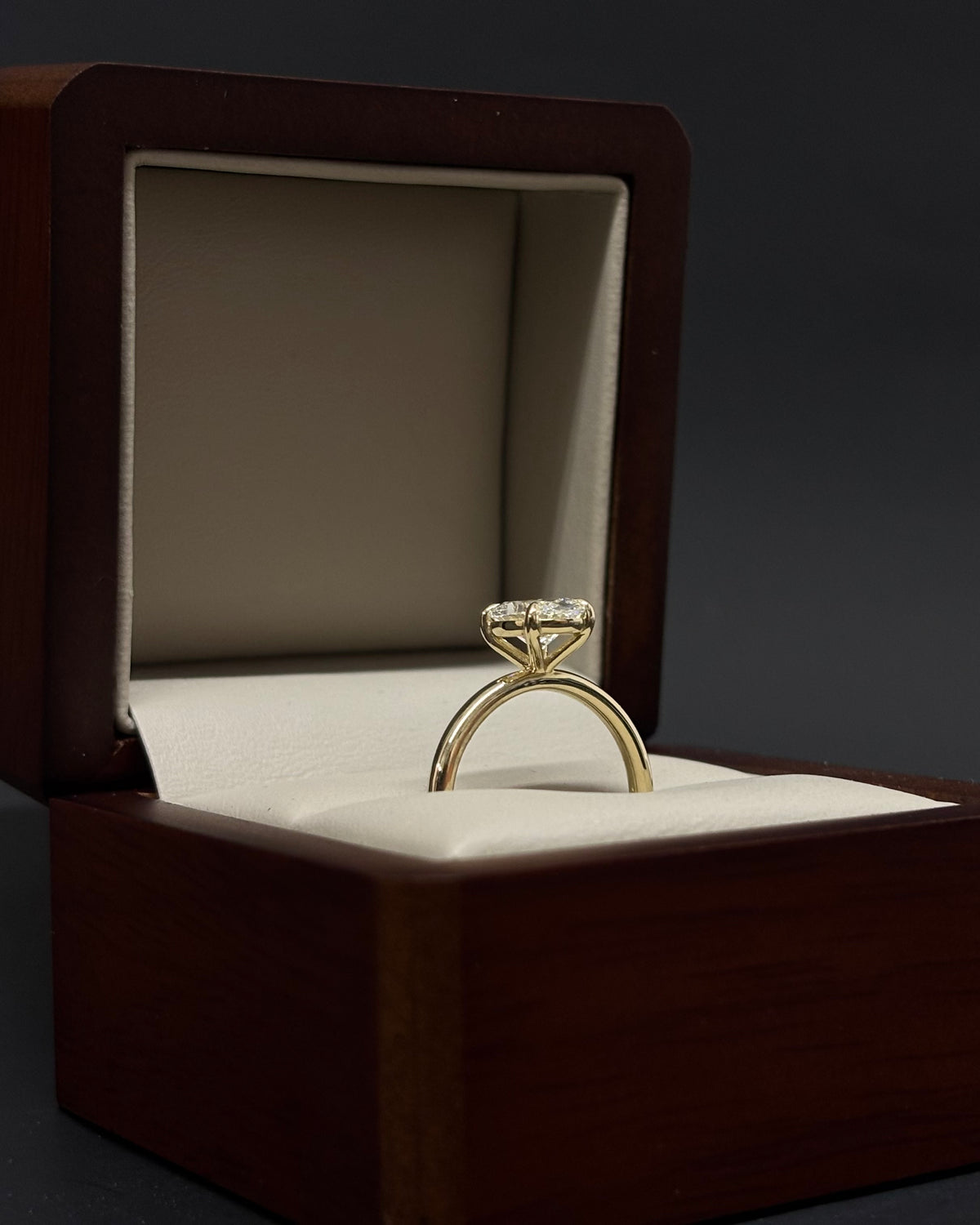 Anillo Oro Amarillo 14k - 1.51ct Brillante de Laboratio con Certificado IGI