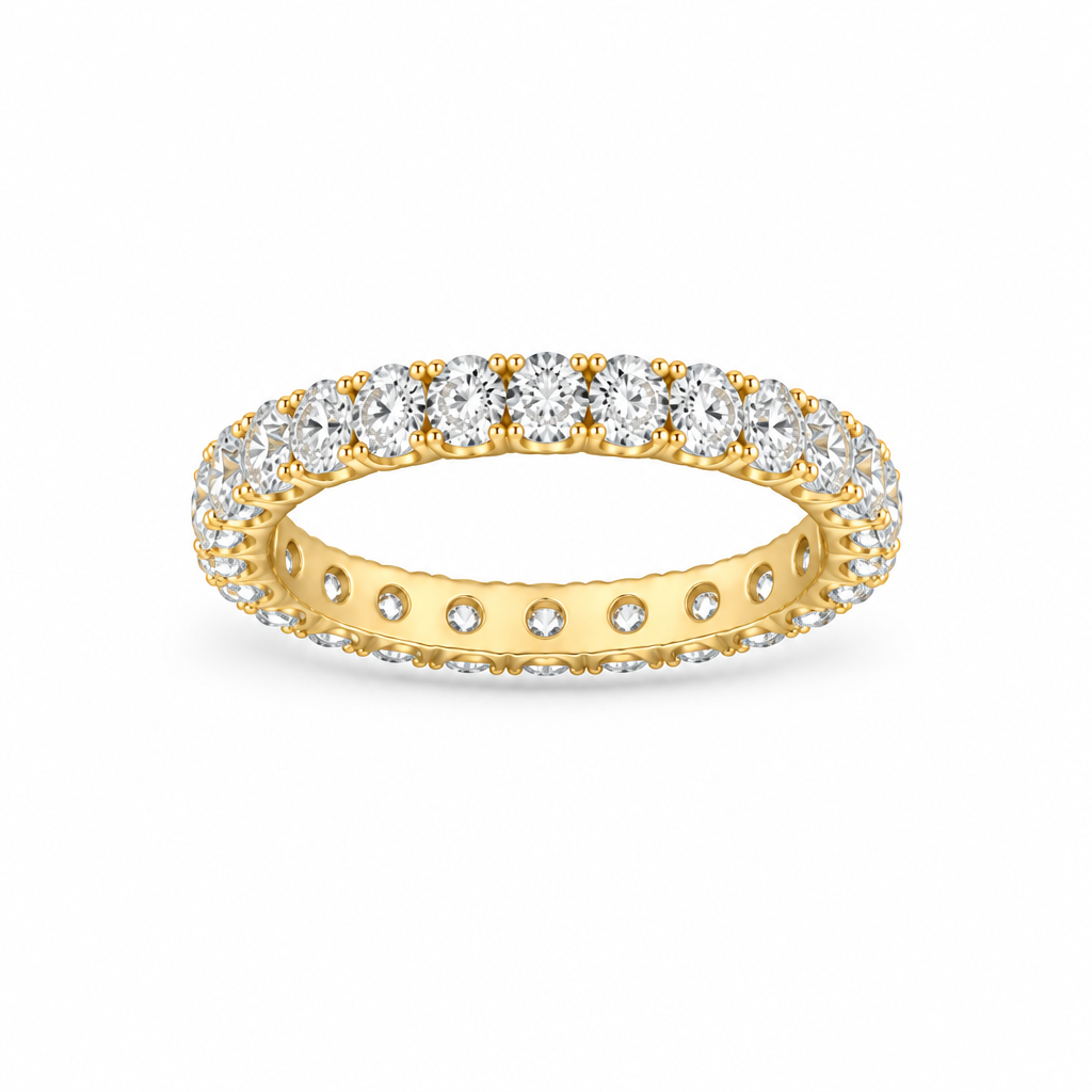Anillo con las hendiduras del engaste interior más pequeñas